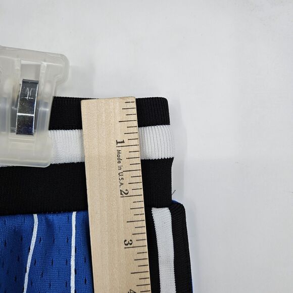 Bascom Projects‎ Shorts Mens Large 1993 XXV Basketball White Blue Pin Stripe - Picture 5 of 13